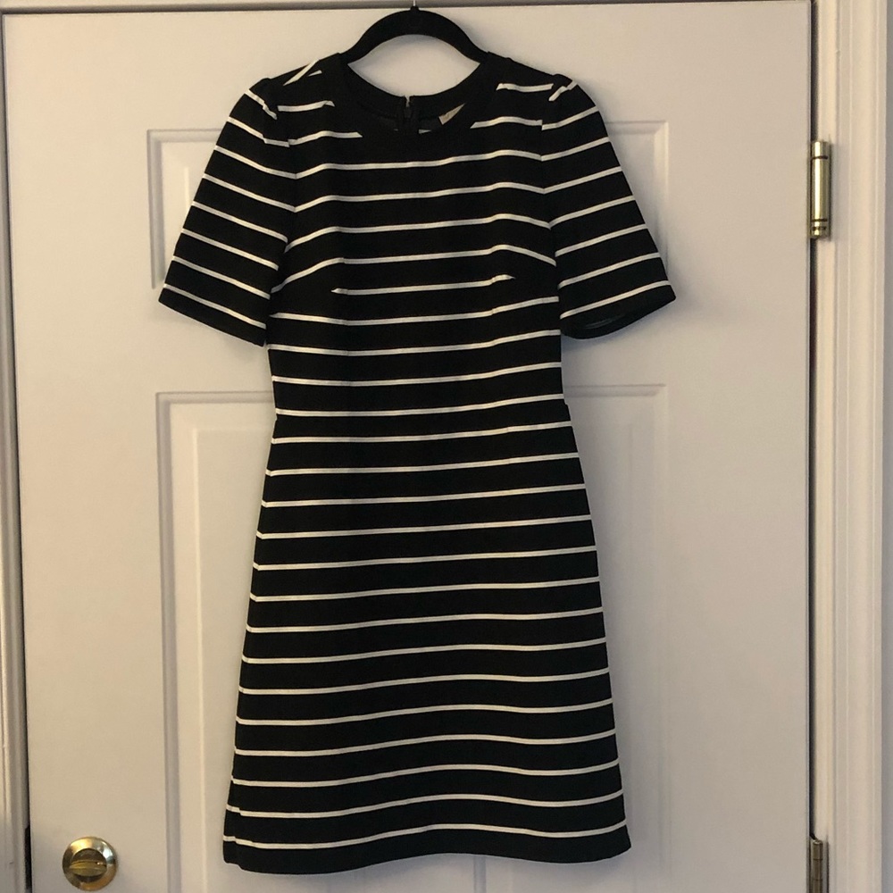 Loft Striped A-line Dress